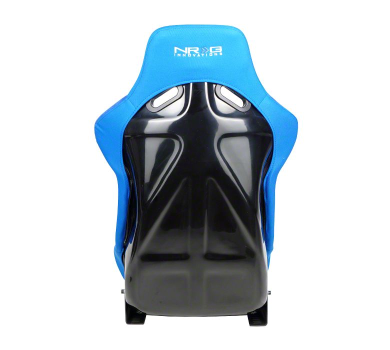 NRG Innovations  青 NRG Innovations Mustang Large Bucket Seat; Blue Cloth FRP-300BL