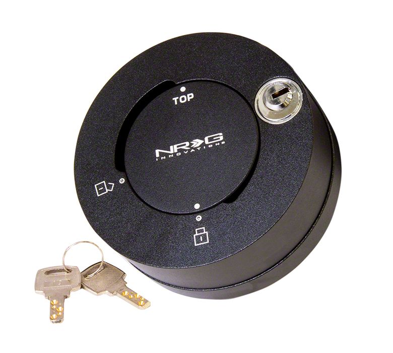 NRG Innovations Mustang Quick Steering Wheel Hub Lock; Matte Black