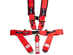 NRG Innovations SFI 16.1 5-Point Latch-Link Racing Seat Belt Harness; Red (Universal; Some Adaptation May Be Required)