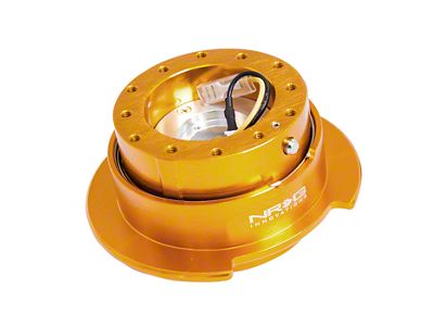 NRG Innovations 2.5 Steering Wheel Hub Quick Release; Rose Gold Body with Rose Gold Ring (Universal; Some Adaptation May Be Required)