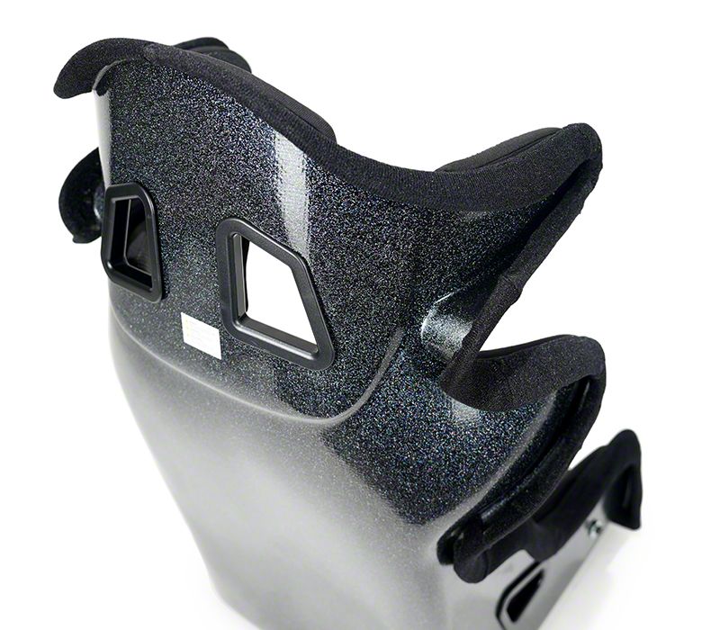 NRG Innovations Mustang FIA Racing Halo Nitros Seat; Black FRP