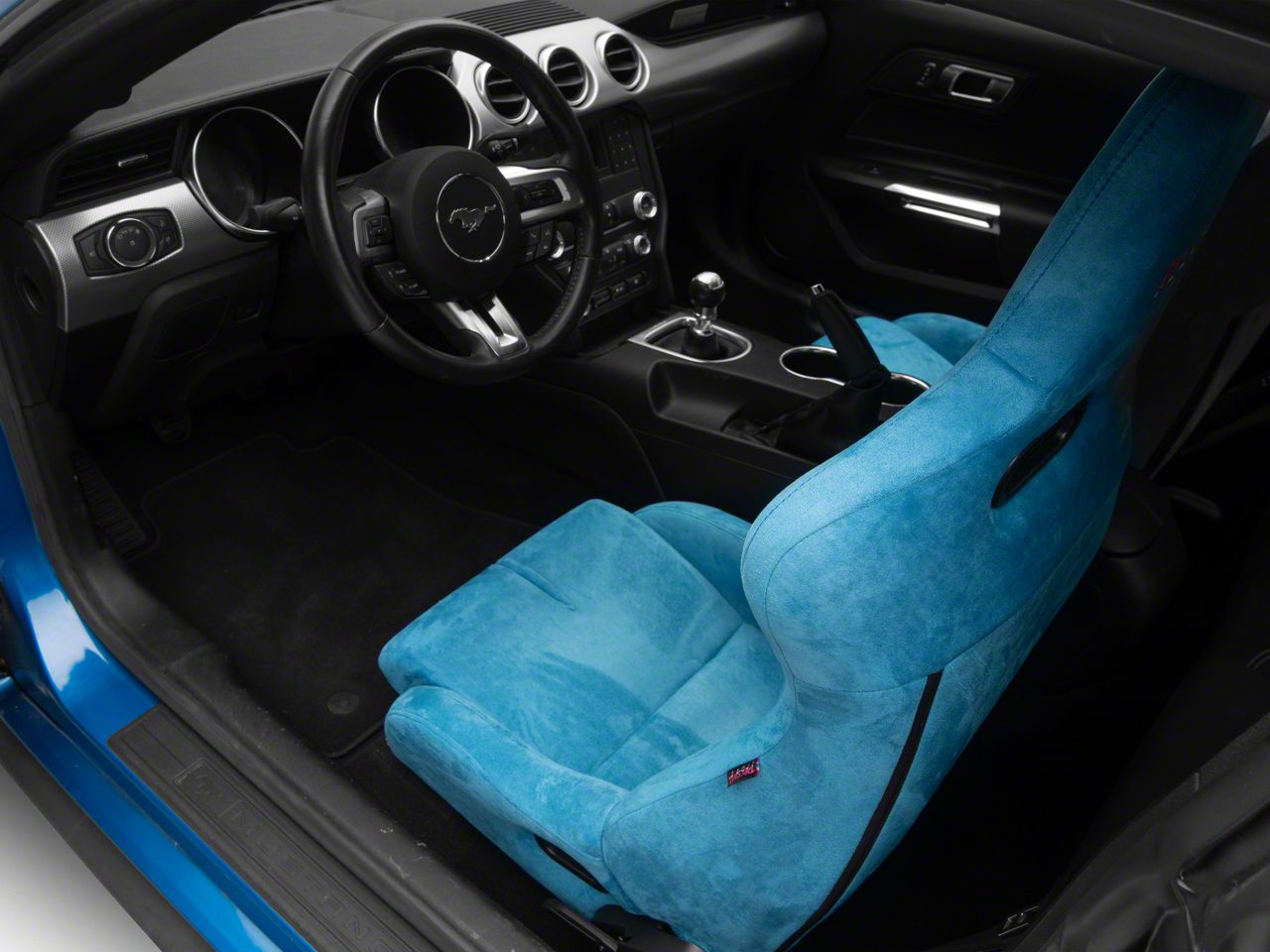 NRG Innovations Mustang Prisma Lab Reclinable Bucket Seats; Medium