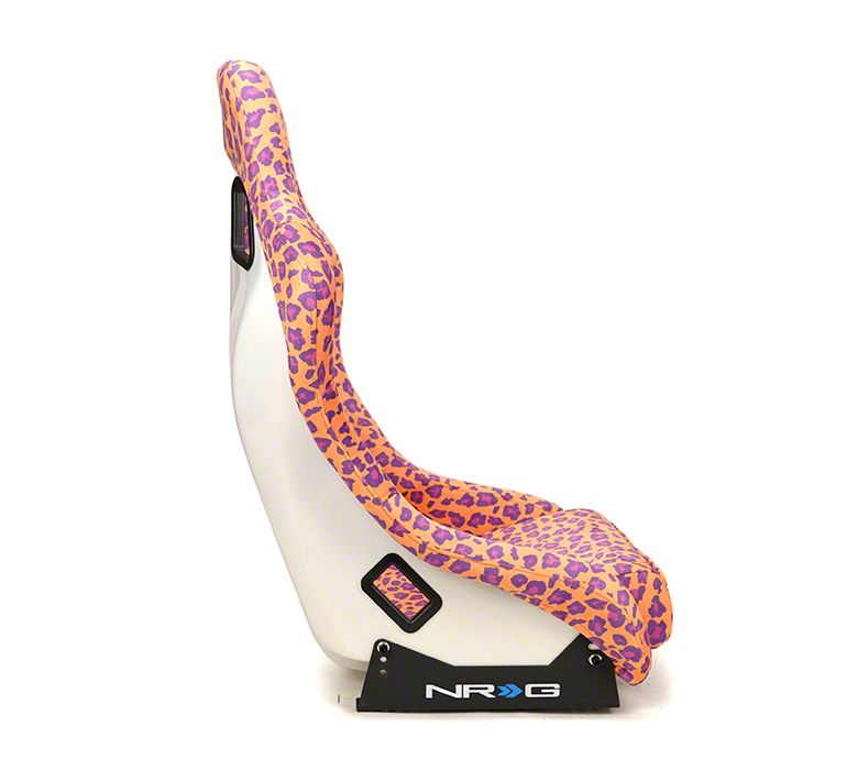 NRG Innovations Mustang Prisma Savage Medium Bucket Seat; Orange