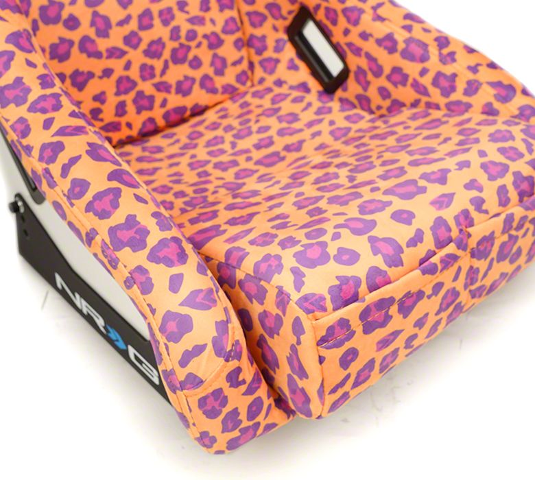NRG Innovations Mustang Prisma Savage Medium Bucket Seat; Orange