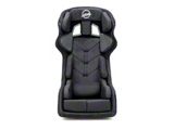 NRG Innovations FIA Competition Snugged Fit Thick Cushion Bucket Seat with Head Containment and Velcro Paddings; Black Fabric (Universal; Some Adaptation May Be Required)