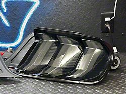 NTXGlow RGB Tail Lights; Black Housing; Smoked Lens (15-23 Mustang)