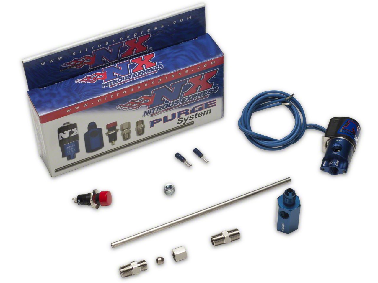 Nitrous Express Mustang Purge Valve System; 4AN 15600 Free Shipping