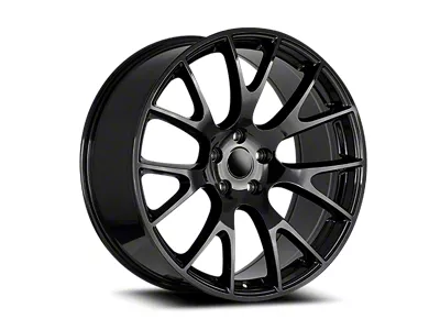 OE Concept Hellcat SRT Replica Gloss Black Wheel; 20x9; 20mm Offset (06-10 RWD Charger)