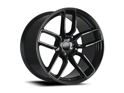 OE Concept Challenger SRT Replica Gloss Black Wheel; 20x9.5; 18mm Offset (08-23 RWD Challenger, Excluding Widebody)
