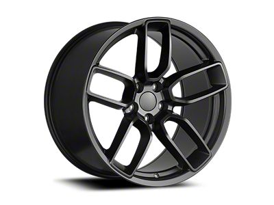 OE Concept Challenger SRT Replica Satin Black Wheel; 20x9.5; 18mm Offset (08-23 RWD Challenger, Excluding Widebody)