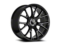 OE Concept Hellcat SRT Replica Gloss Black Wheel; Rear Only; 22x10; 18mm Offset (11-23 RWD Charger, Excluding Widebody)