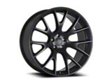 OE Concept Hellcat SRT Replica Satin Black Wheel; Rear Only; 20x10; 27mm Offset (11-23 RWD Charger, Excluding Widebody)