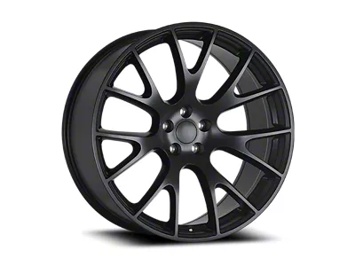 OE Concept Hellcat SRT Replica Satin Black Wheel; Rear Only; 20x10; 27mm Offset (11-23 RWD Charger, Excluding Widebody)