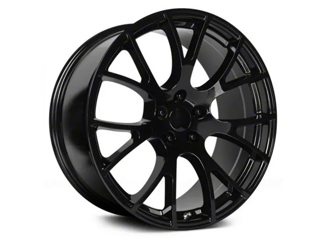 OE Performance 161 Gloss Black Wheel; 22x9; 18mm Offset (06-10 RWD Charger)