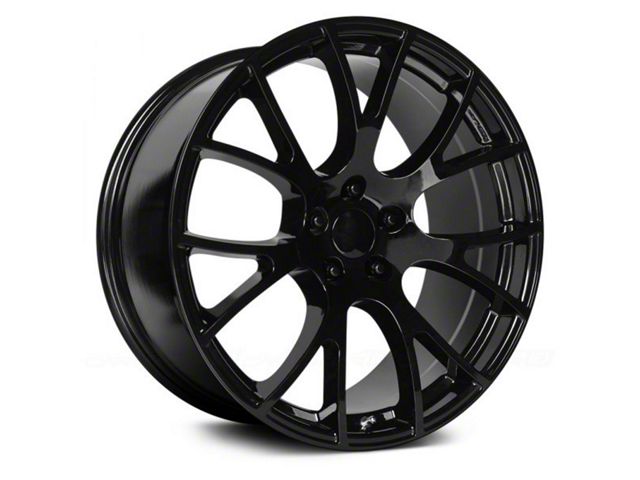 OE Performance 161 Gloss Black Wheel; 22x9; 18mm Offset (08-23 RWD Challenger, Excluding Widebody)