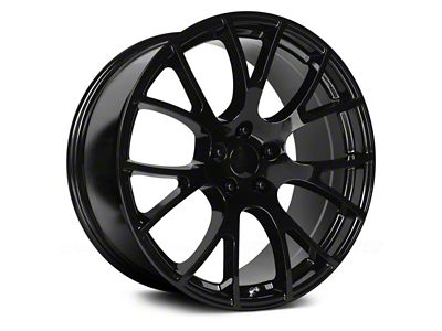 OE Performance 161 Gloss Black Wheel; 22x9; 18mm Offset (08-23 RWD Challenger, Excluding Widebody)