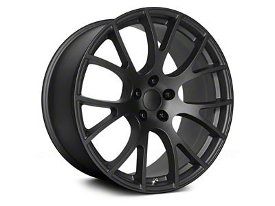 OE Performance 161 Satin Black Wheel; 20x9.5; 18mm Offset (08-23 RWD Challenger, Excluding Widebody)