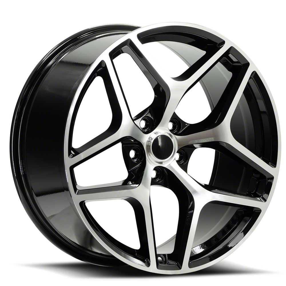 Spec-1 Camaro SP-56 Gloss Black and Machined Wheel; 20x8.5 Spec-1 Camaro SP-56 Gloss Black and Machined Wheel; 20x8.5