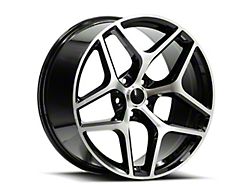 OE Revolution Z28 Gloss Black and Machined Wheel; Rear Only; 22x10; 25mm Offset (10-15 Camaro, Excluding ZL1)