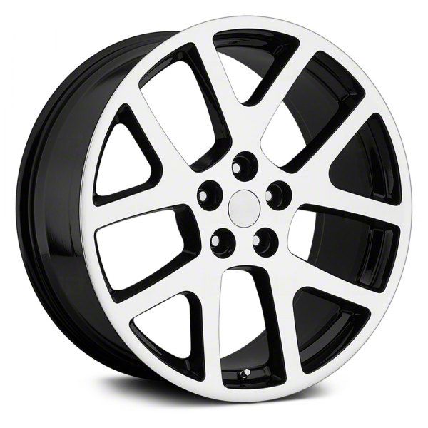 OE Revolution Challenger 107 Gloss Black Machined Wheel; 20x9; 20mm ...