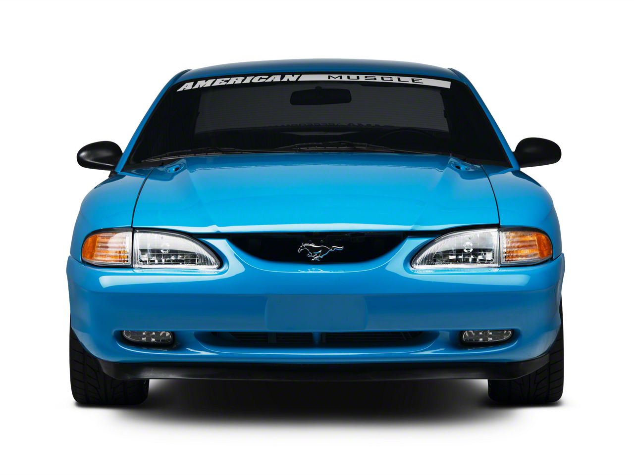 Ford Mustang Spec-D Black Euro Headlights