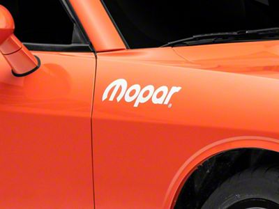 Mopar Licensed by SEC10 Decal; White (08-13 Challenger)