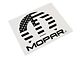 Officially Licensed MOPAR M Flag Decal; Black (06-14 Charger)