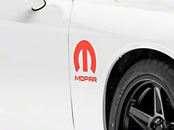 Mopar Licensed by SEC10 M Decal; Red (06-14 Charger)