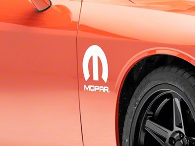 Officially Licensed MOPAR M Decal; White (06-14 Charger)
