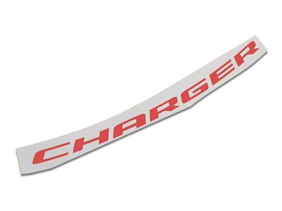 Mopar Licensed by SEC10 Charger Windshield Banner; Red (06-14 Charger)