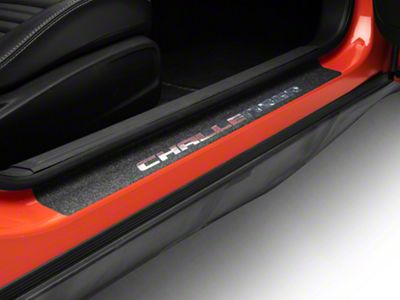 Mopar Licensed by SEC10 Door Sill Body Shield Decal; Real Flag (08-13 Challenger)