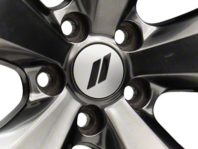 Mopar Licensed by SEC10 Hash Mark Wheel Cap Decal; Gloss Black (08-13 Challenger)
