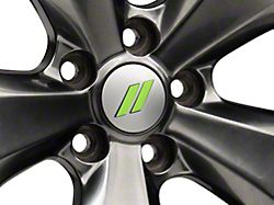 Mopar Licensed by SEC10 Hash Mark Wheel Cap Decal; Lime Green (08-13 Challenger)