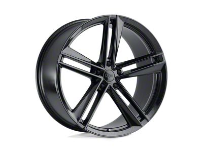 Ohm Lightning Gloss Black Wheel; Front Only; 19x8.5; 30mm Offset (20-25 Corvette C8, Excluding Z06)