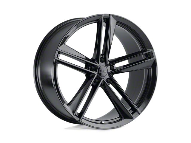 Ohm Lightning Gloss Black Wheel; Front Only; 19x8.5 (20-24 Corvette C8, Excluding Z06)