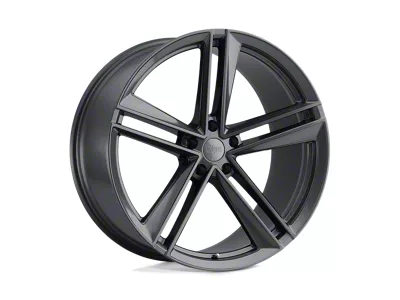 Ohm Lightning Gloss Gunmetal Wheel; Front Only; 19x8.5 (20-24 Corvette C8, Excluding Z06)