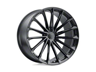 Ohm Proton Gloss Black Wheel; Front Only; 19x8.5 (20-24 Corvette C8, Excluding Z06)