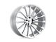 Ohm Proton Gloss Silver Wheel; Front Only; 19x8.5 (20-24 Corvette C8, Excluding Z06)