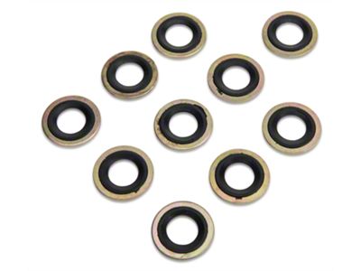 OPR Metal/Rubber Oil Drain Plug Gasket; 10 Pack (79-97 Mustang)