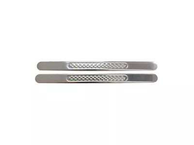 OMAC Grip Style Door Sill Covers; Stainless (Universal; Some Adaptation May Be Required)