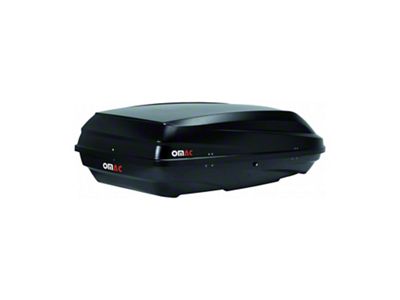 OMAC Rooftop Cargo Box with Dual-Side Openings; 8 Cubic Feet; Black (Universal; Some Adaptation May Be Required)