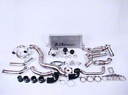 On3 Performance LSX Swapped Single Turbo System with 76mm Billet Wheel Journal Bearing Turbo (87-93 Mustang w/ LSX Swap)