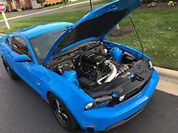On3 Performance T4 Single Turbo System with 76mm BMF Billet Wheel Ceramic Ball Bearing Turbo (11-14 Mustang GT; 12-13 Mustang BOSS 302)