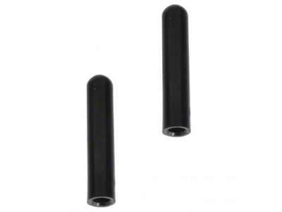 Door Lock Pins; Black (79-14 Mustang)