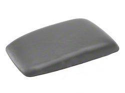 Center Console Armrest Pad; Smoke Gray (87-93 Mustang)