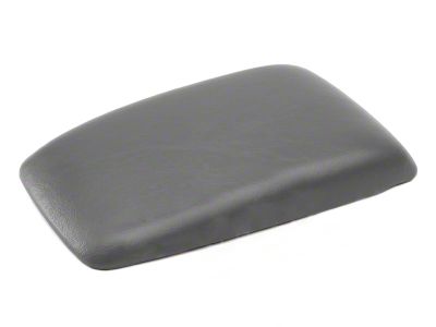 Center Console Armrest Pad; Smoke Gray (87-93 Mustang)