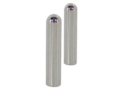 Door Lock Pins; Chrome (79-14 Mustang)