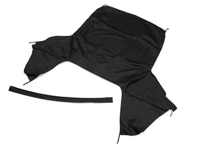 Convertible Top Only; Pinpoint Black (91-93 Mustang Convertible)
