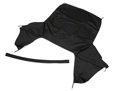 OPR Convertible Top Only; Pinpoint Black (91-93 Mustang Convertible)