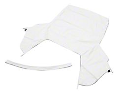 Convertible Top Only; Pinpoint White (91-93 Mustang Convertible)